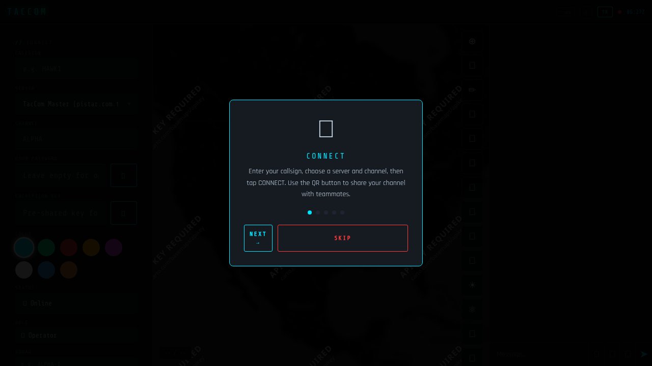 TACCOM Platformu Ekran Görüntüsü